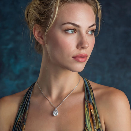 Teardrop Brilliance Necklace by Clarivon