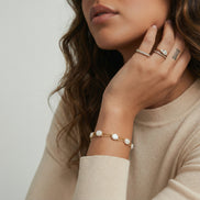 Baroque Pearl Layered Bracelet by Clarivon