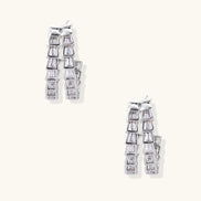 Crystal Avenue Hoops by Clarivon