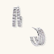 Crystal Avenue Hoops by Clarivon