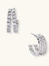 Crystal Avenue Hoops by Clarivon