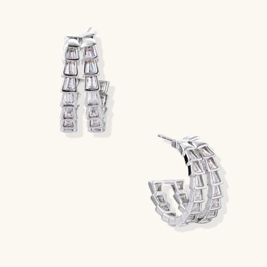 Crystal Avenue Hoops by Clarivon