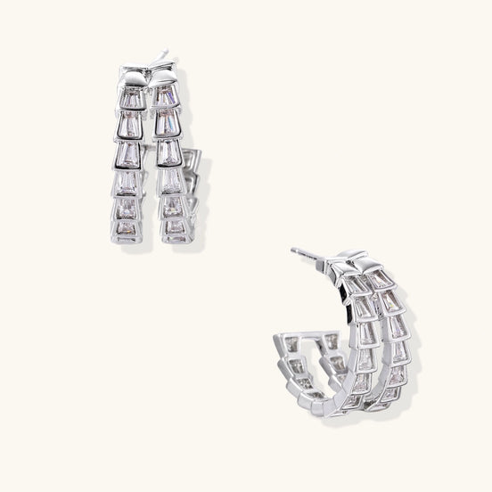 Crystal Avenue Hoops by Clarivon