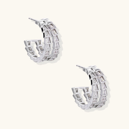Crystal Avenue Hoops by Clarivon