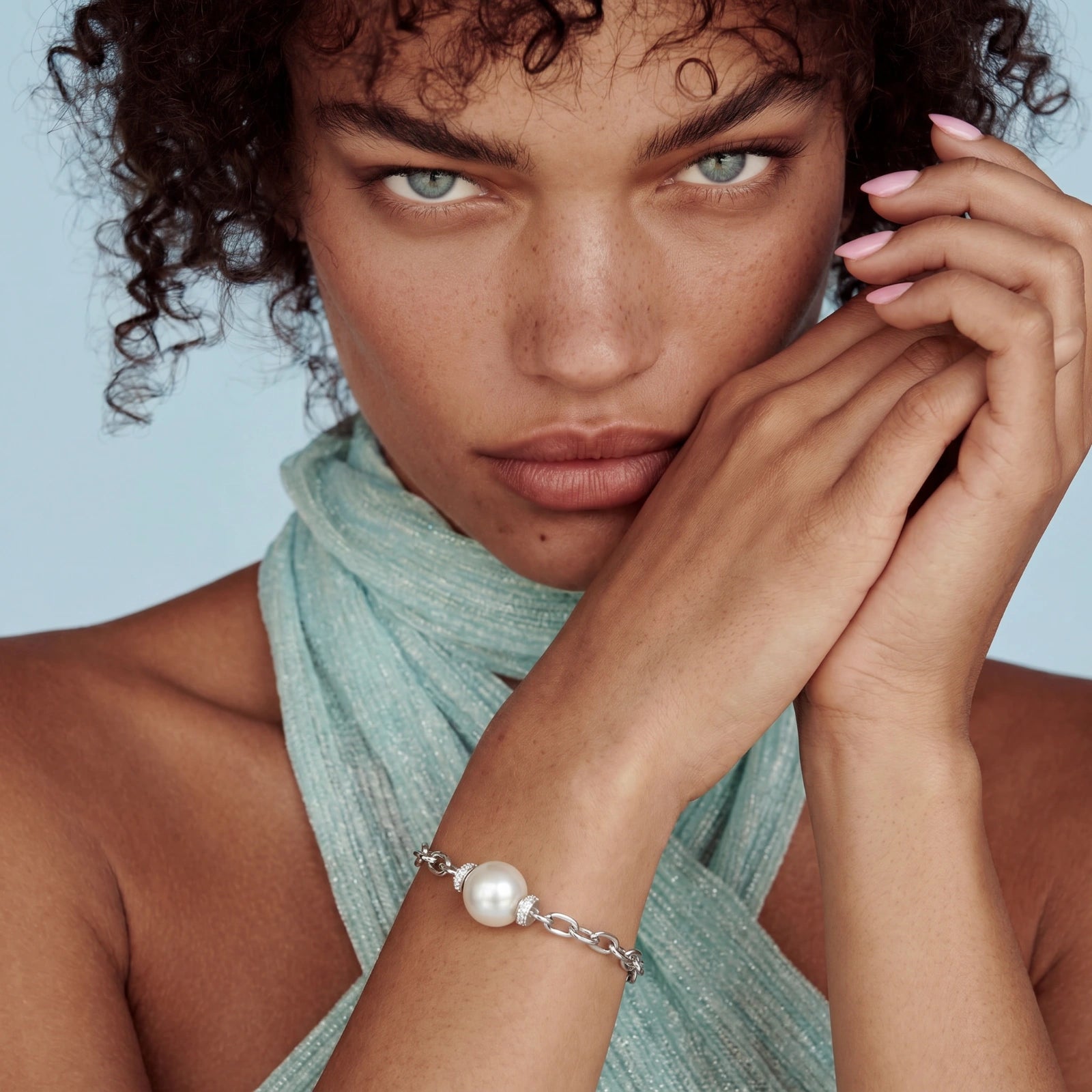 Pearl Chain Bracelet by Clarivon