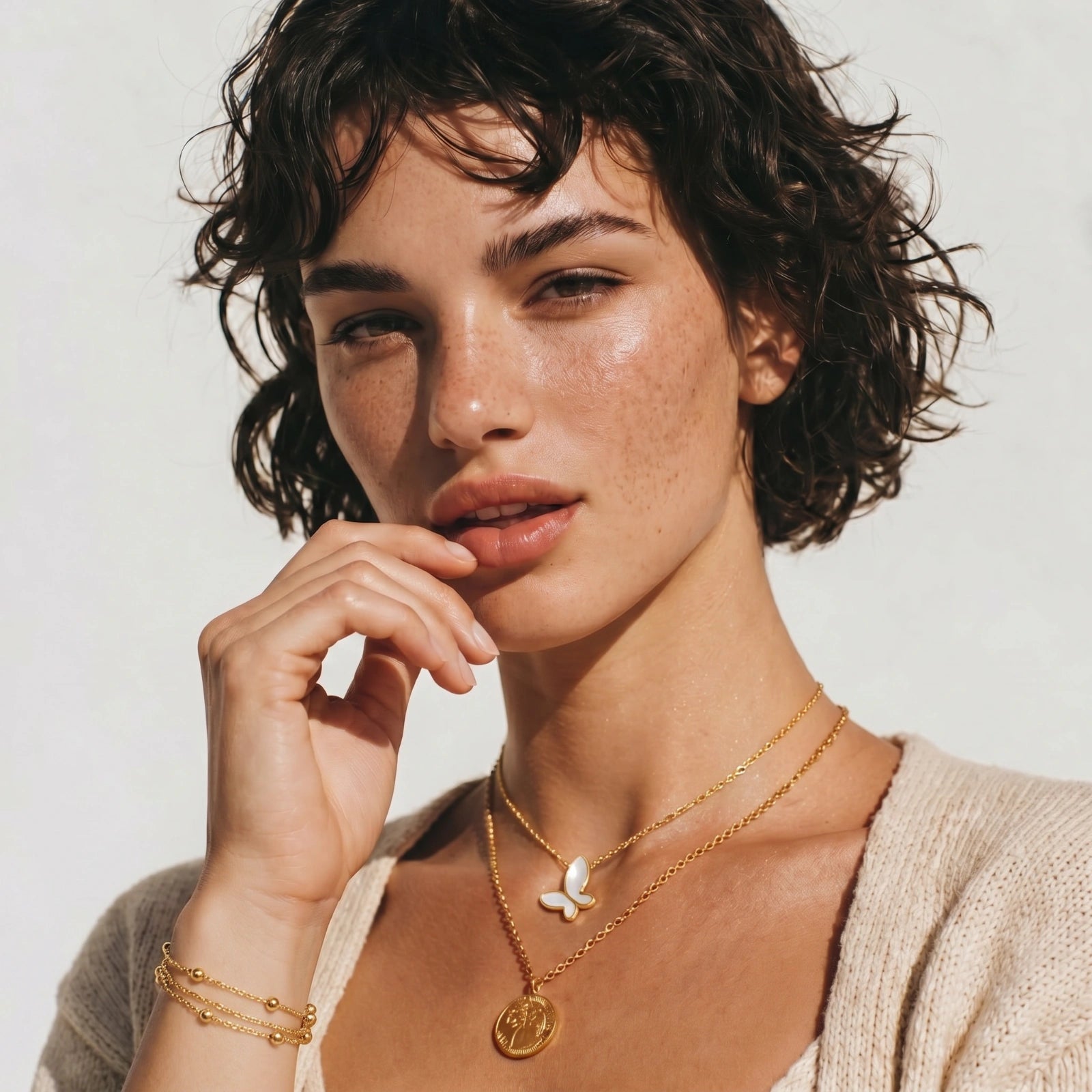 Golden Orbit Bracelet by Clarivon