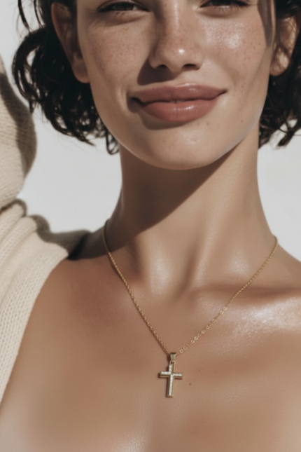 Necklace — single cross